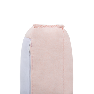 Poltrona Tessuto Rosa Slitta Gambe Argento Salotto Moderno soggiorno