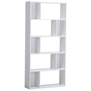 Libreria Bianca 174 x 83 cm Scaffali Grandi e Piccoli Scandinavi