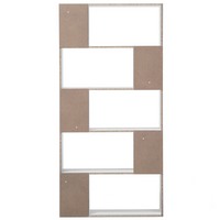 Libreria Bianca 174 x 83 cm Scaffali Grandi e Piccoli Scandinavi