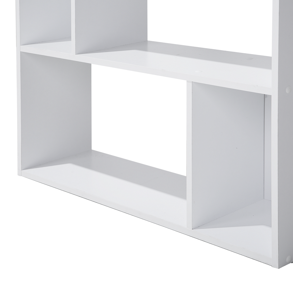 Libreria Bianca 174 x 83 cm Scaffali Grandi e Piccoli Scandinavi