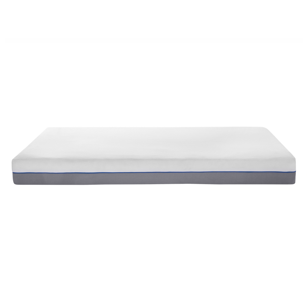 Materasso in memory foam bianco con tessuto grigio matrimoniale 140 x 200 cm medio Firm