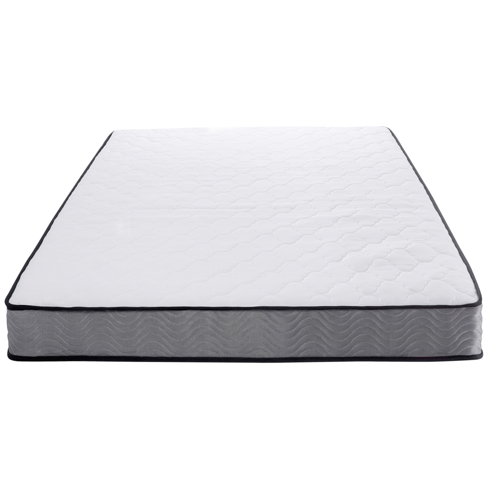 Materasso a molle insacchettate bianco con tessuto Nero 180 x 200 cm medio Firm