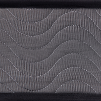 Materasso a molle insacchettate bianco con tessuto Nero 180 x 200 cm medio Firm