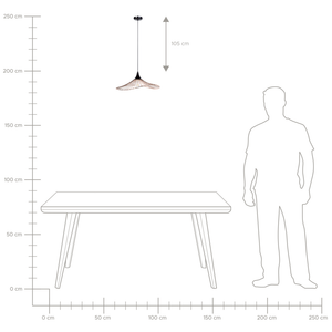 Lampada Color Rame con Paralume in metallo Filo Design Industriale