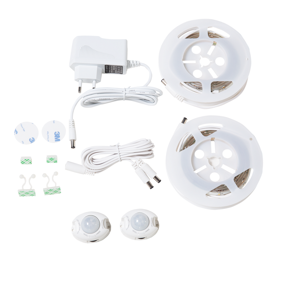 Letto 160 x 200 cm Rete a doghe in tessuto Nero con LED bianco contemporaneo