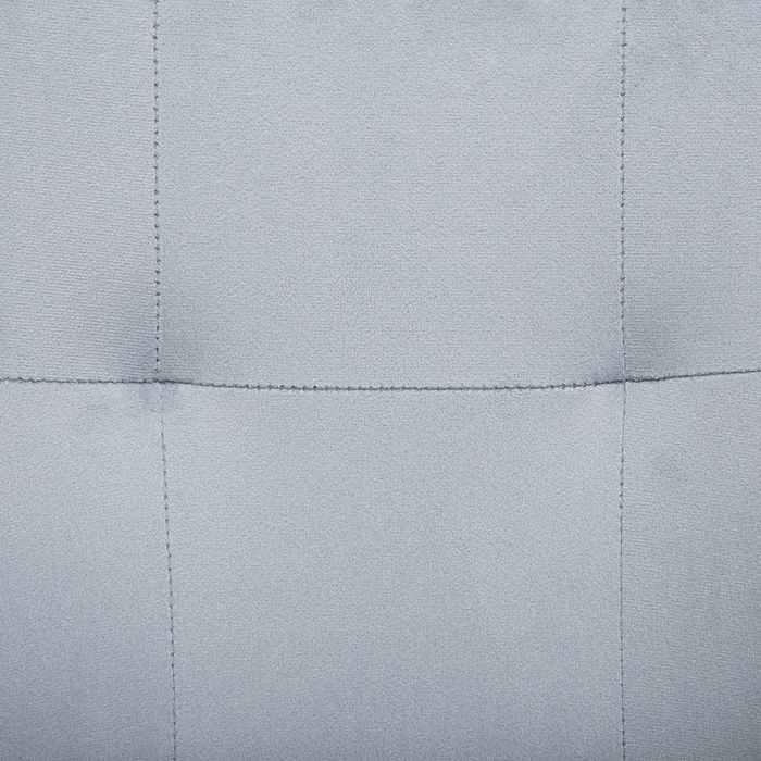 Set di 2 sedie da pranzo con sedile imbottito in velluto grigio chiaro con braccioli e gambe in metallo Nero