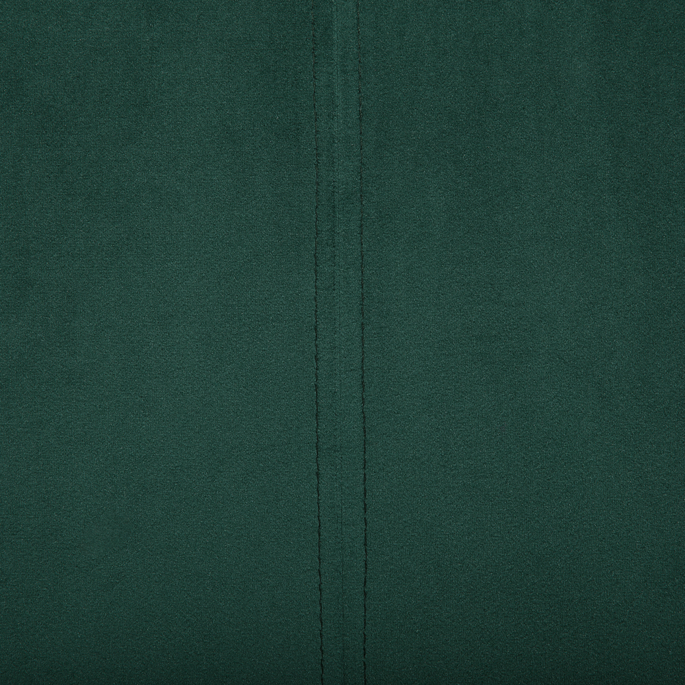 Set di 2 sedie da pranzo con sedile imbottito in velluto verde e metallo nero con schienale alto