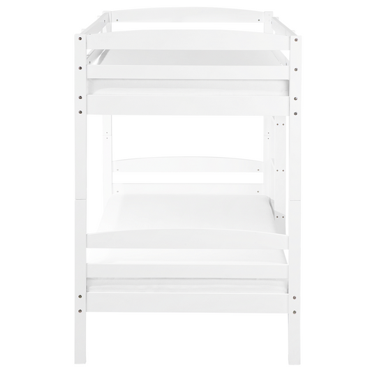 Letto a castello letto doppio in legno di pino bianco singola misura 90 x 200 per bambini in cameretta