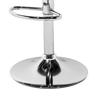 Set di 2 sgabelli da bar in acrilico trasparente girevole a gas regolabile in altezza moderno