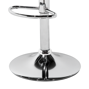 Set di 2 sgabelli da bar in acrilico trasparente girevole a gas regolabile in altezza moderno