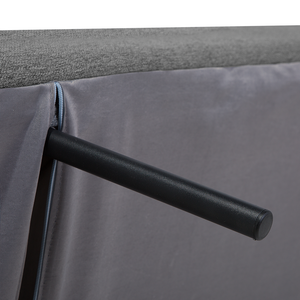 Divano Letto In Tessuto Beige Imbottito A 3 Posti Con Schienale Reclinabile Quadrato Trapuntato