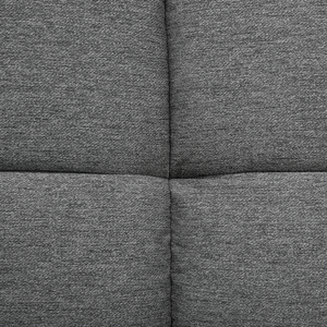 Divano Letto In Tessuto Beige Imbottito A 3 Posti Con Schienale Reclinabile Quadrato Trapuntato