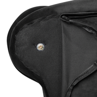 Chaise longue Nero versione destra Velluto abbottonato testa chiodata