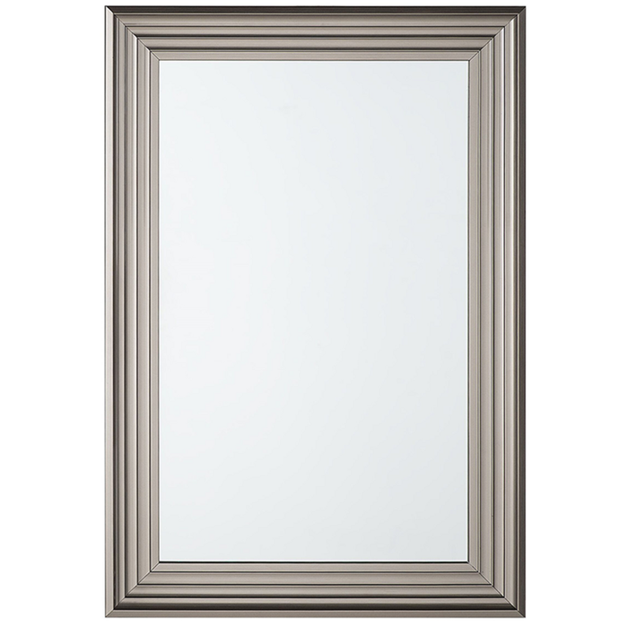 Specchio da parete argento 61 x 91 cm rettangolare moderno semplice minimalista camera da letto soggiorno