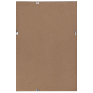 Specchio da parete argento 61 x 91 cm rettangolare moderno semplice minimalista camera da letto soggiorno