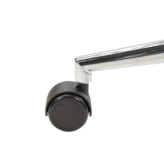 Sedia da scrivania Sedile regolabile in altezza con alzata a gas imbottita in ecopelle nera con sedia girevole per operatore