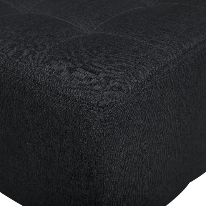 Divano letto angolare in tessuto grigio grafite versione sinistra