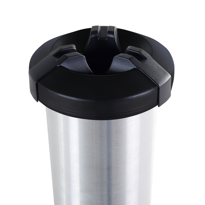 Riscaldamento da esterno stufa da pavimento da giardino nero e in vetro