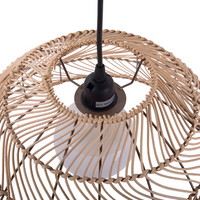 Lampada a sospensione in vimini Rattan a forma di campana Lampada a sospensione in stile boho