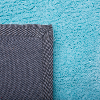 Tappeto Shaggy Blu 140 x 200 cm Moderno Tappeto Rettangolare Turchese a Pelo Lungo