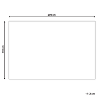 Tappeto Shaggy Blu 140 x 200 cm Moderno Tappeto Rettangolare Turchese a Pelo Lungo