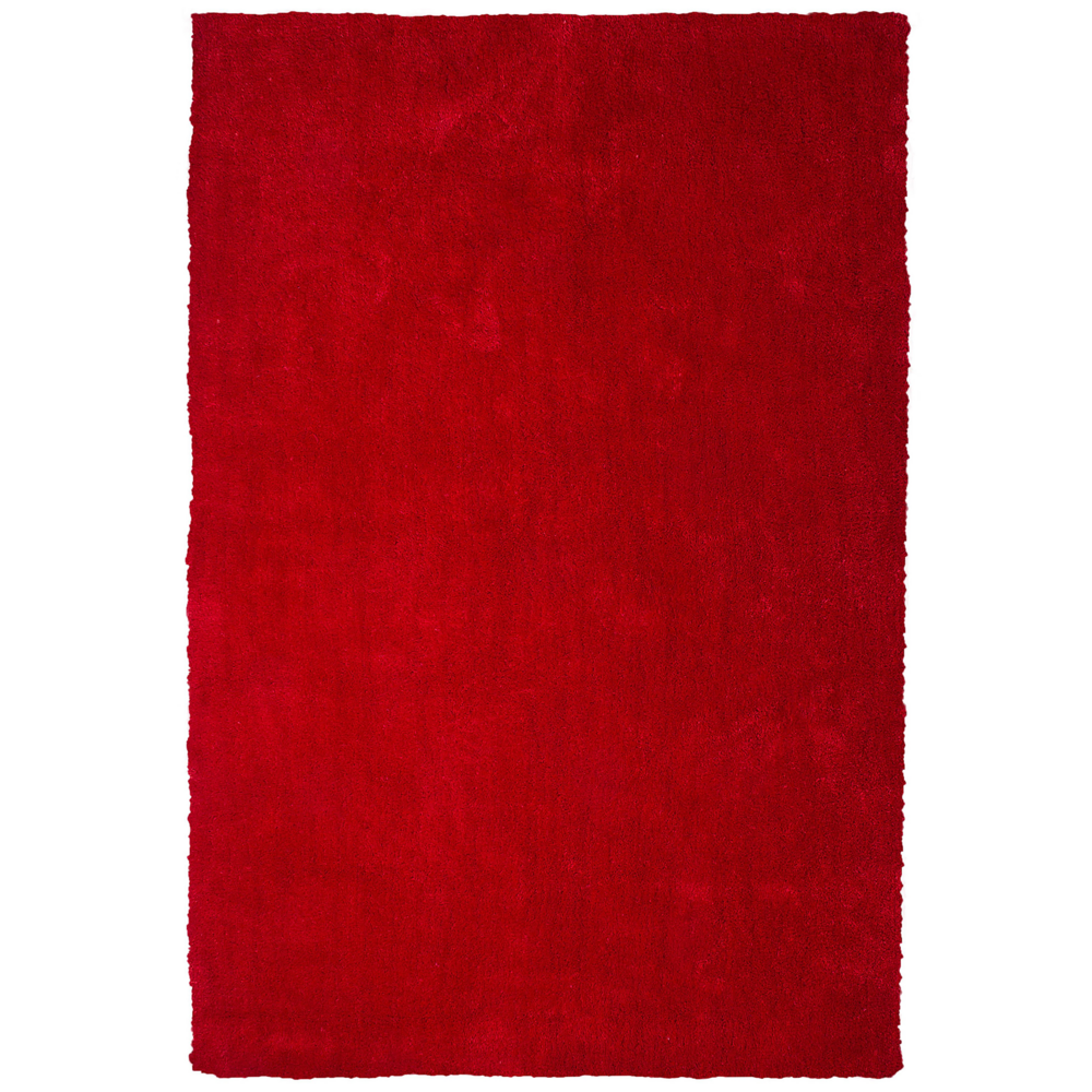 Tappeto shaggy rosso 200 x 300 cm moderno tappeto trapuntato a Pelo Lungo