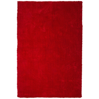 Tappeto shaggy rosso 200 x 300 cm moderno tappeto trapuntato a Pelo Lungo