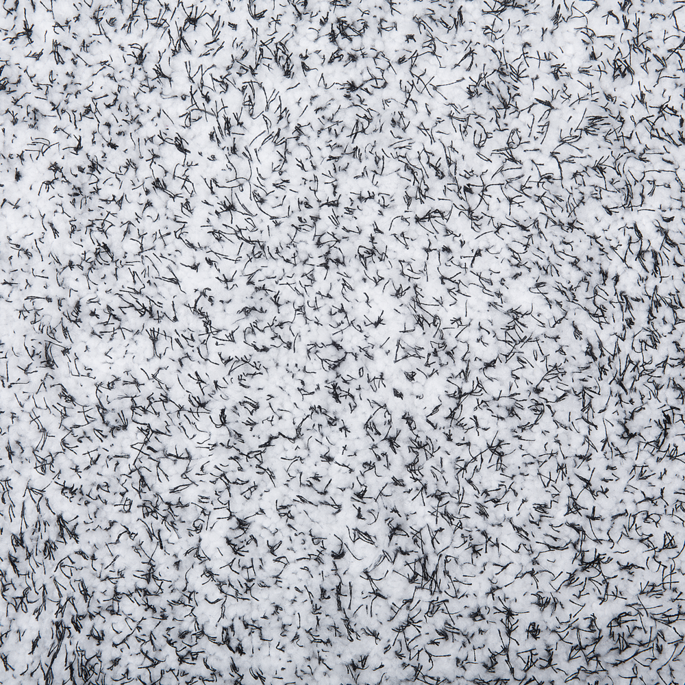 Tappeto shaggy grigio melange 140 cm moderno tappeto rotondo trapuntato a pelo lungo