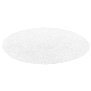 Tappeto Shaggy tappetino Bianco ø 140 cm Moderno Tappeto Rotondo a Pelo Lungo
