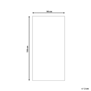 Tappeto per Interni e Esterni Motivo a Rombi Grigio Chiaro 90 x 150 cm motivo geometrico