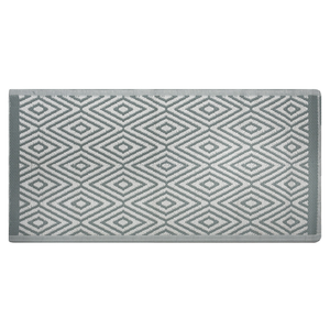 Tappeto Esterno Verde Sintetico 90 x 150 cm Diamante Motivo Geometrico Ecologico Moderno Minimalista