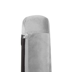 Sedia A Dondolo Velluto Grigio Chiaro Basamento In Legno Chiaro Nursery Glam Stile Moderno