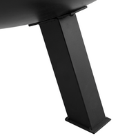 Riscaldatore per braciere da esterno in acciaio Nero a forma di ciotola bassa