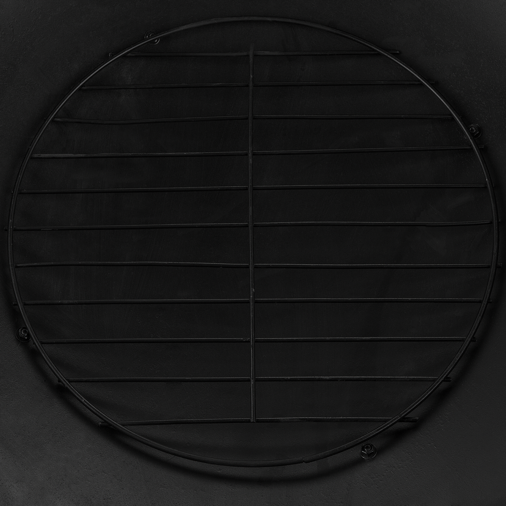 Riscaldatore per braciere da esterno in acciaio Nero a forma di ciotola bassa