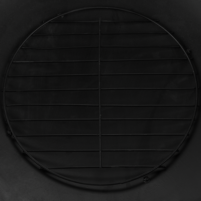 Riscaldatore per braciere da esterno in acciaio Nero a forma di ciotola bassa