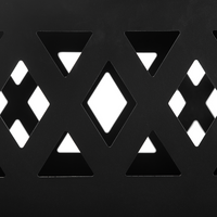 Riscaldatore per braciere quadrato in acciaio Nero da giardino esterno design moderno