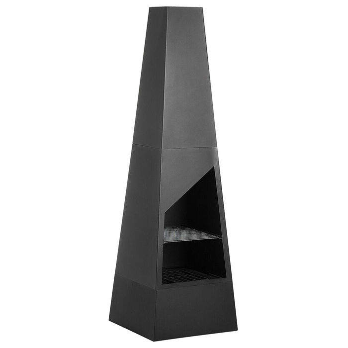 Riscaldatore per braciere Camino in acciaio Nero da giardino esterno
