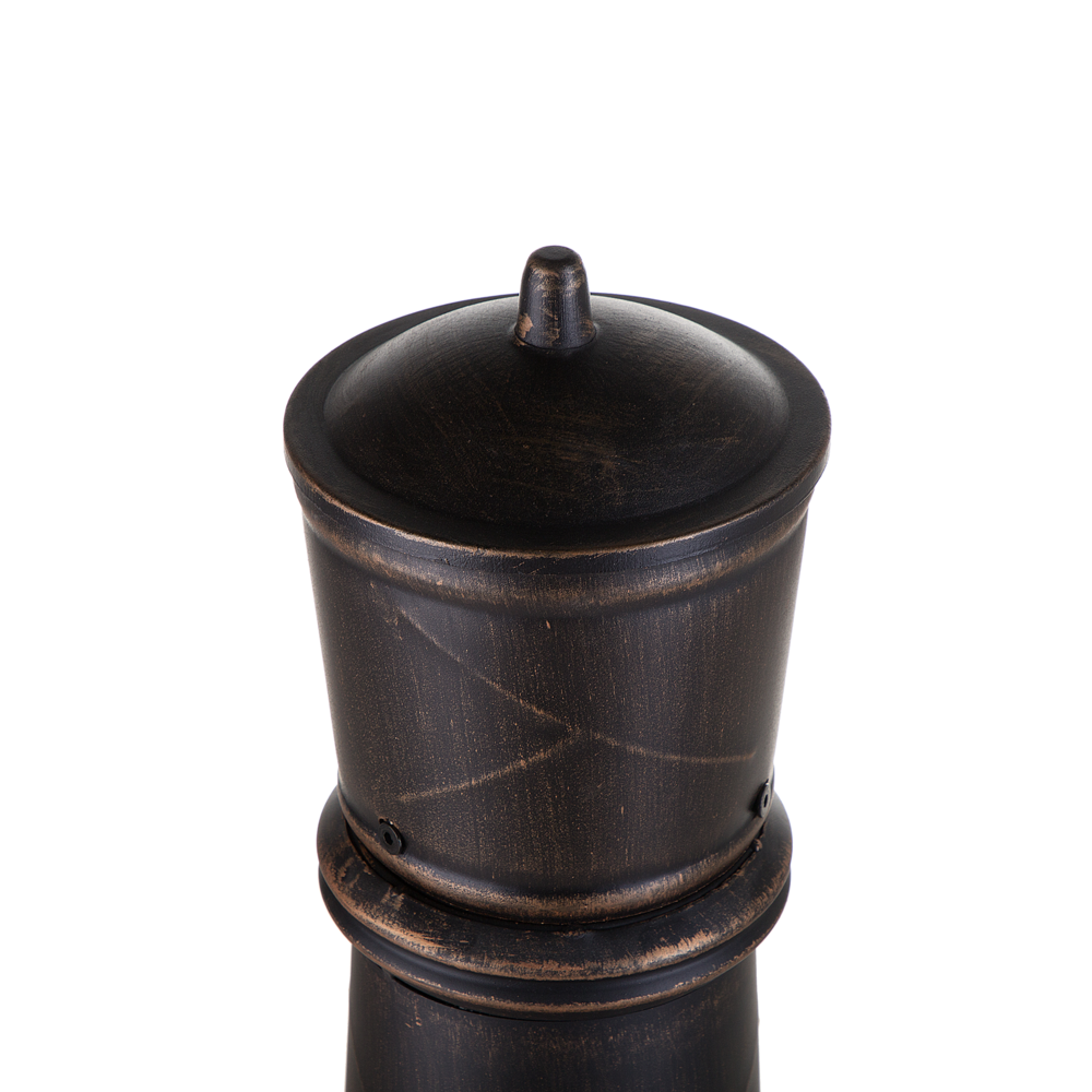 Riscaldatore per braciere in ottone colore acciaio camino esterno giardino