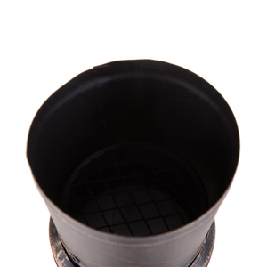 Riscaldatore per braciere in ottone colore acciaio camino esterno giardino