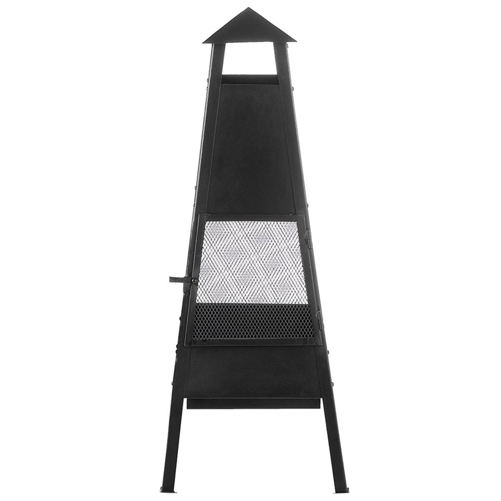 Riscaldatore per braciere Camino in acciaio Nero da giardino esterno