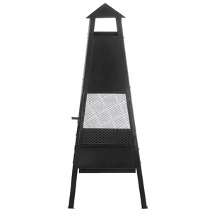 Riscaldatore per braciere Camino in acciaio Nero da giardino esterno