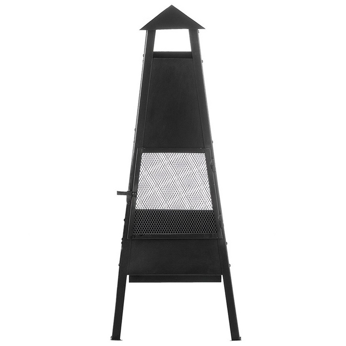 Riscaldatore per braciere Camino in acciaio Nero da giardino esterno