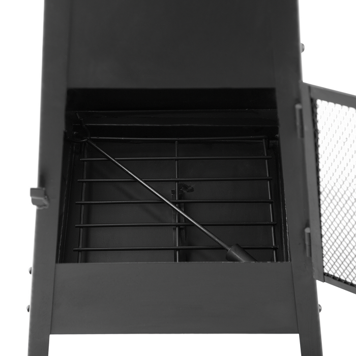 Riscaldatore per braciere Camino in acciaio Nero da giardino esterno