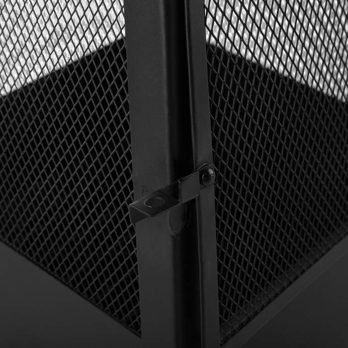 Riscaldatore per braciere Camino in acciaio Nero da giardino esterno