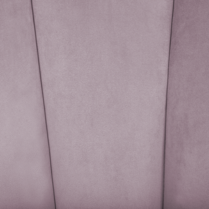 Poltrona con rivestimento in tessuto di velluto rosa Glam Shell Back  Chair