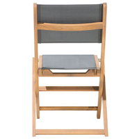 Set di 2 sedie da giardino in legno chiaro di acacia pieghevoli