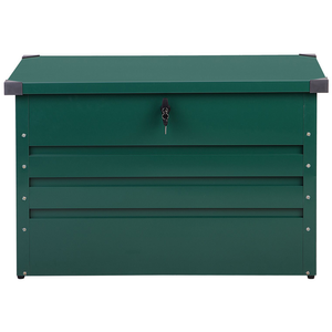Cesta baule portaoggetti da esterno in acciaio zincato verde 300 lt giardino industriale