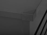 Cesta baule portaoggetti da esterno in acciaio zincato grigio 300 lt giardino industriale