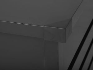 Cesta baule portaoggetti da esterno in acciaio zincato grigio 300 lt giardino industriale