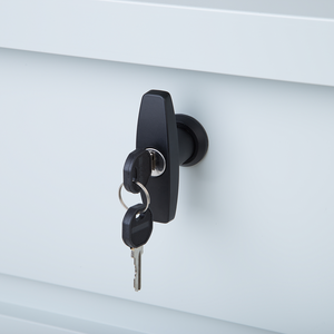 Cesta baule portaoggetti da esterno in acciaio zincato grigio chiaro 400 lt giardino industriale